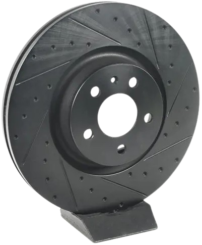 Front V5 Dimpled and Slotted Rotor - Right